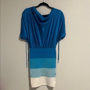 Blue Gradient Women's Cocktail Dress